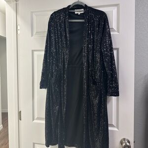 BB Dakota by Steve Madden Black Sequin Jacket